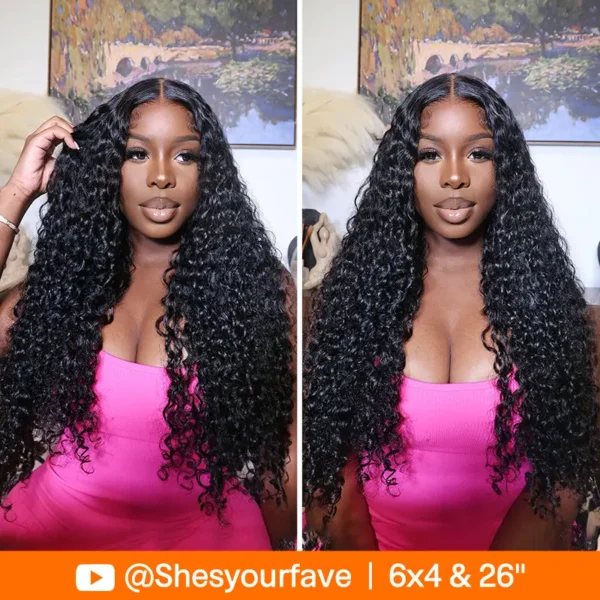 @shesyourfave Same Glueless Water Wave Wig Pre-Cut HD Lace Wear Go Wig