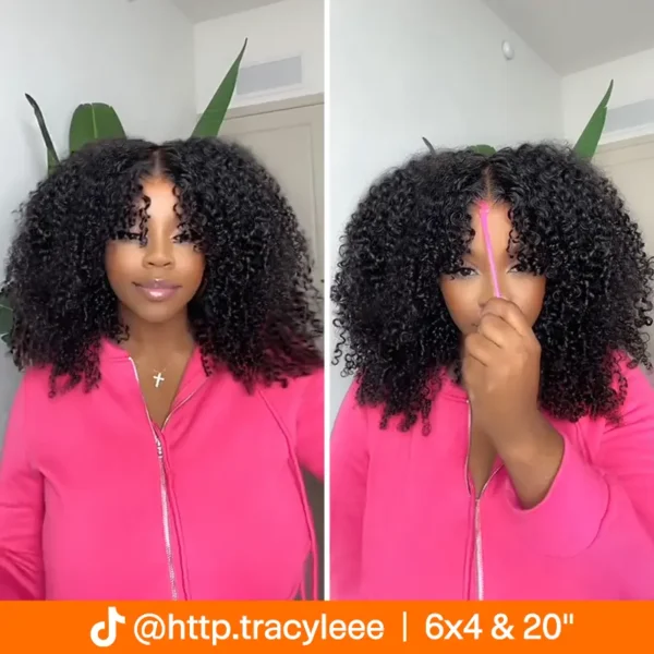 20inch Glueless Afro Curly Wig HD Lace Wear Go Wig @http.tracyleee Same Wig