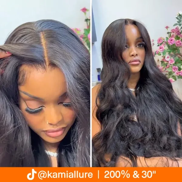 Body Wave Wig 13×4 Lace Front Wig Swiss HD Lace Wig @kamiallure Same Wig