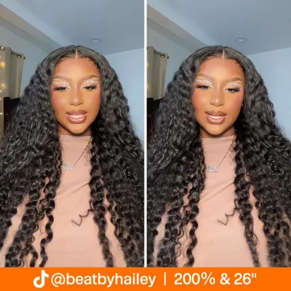 Deep Wave Wig 13×4 Lace Front Wig Swiss HD Lace Wig @beatbyhailey Same Wig