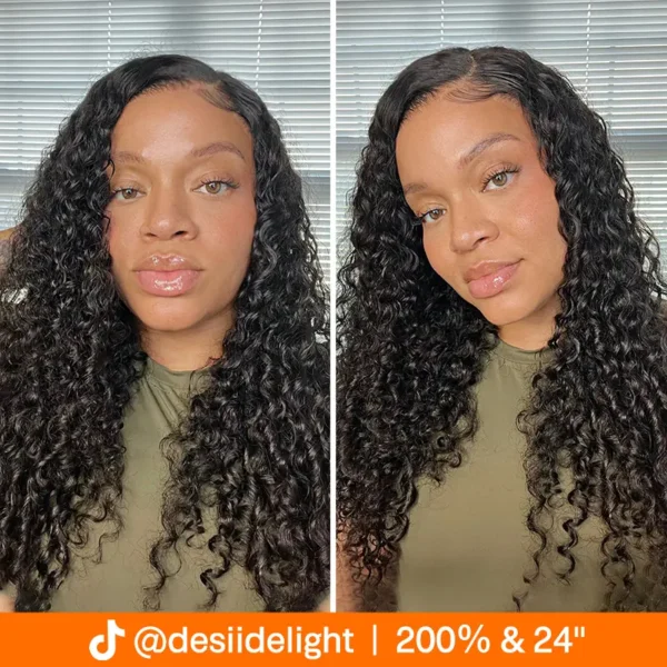 @desiidelight Same Water Wave Wig 13×4 Swiss HD Lace Front Wig